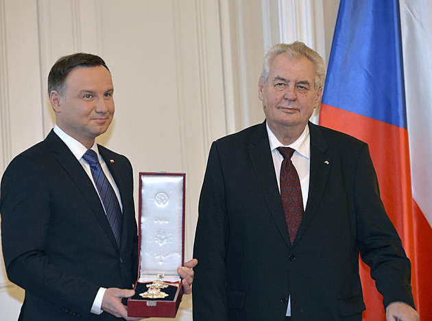 Miloš Zeman se v Náchodě setká se svým polským protějškem Andrzejem Dudou....