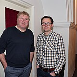 Programový ředitel ČT Milan Fridrich a režisér Jakub Wehrenberg
