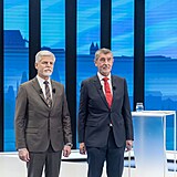 Prezidentští kandidáti Petr Pavel a Andrej Babiš