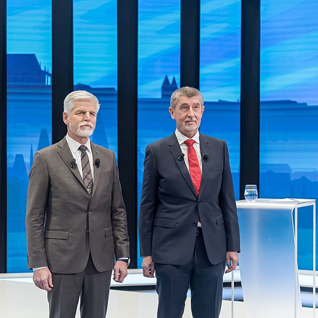 Prezidentt kandidti Petr Pavel a Andrej Babi