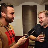 Roman Ondráček s redaktorem Expresu
