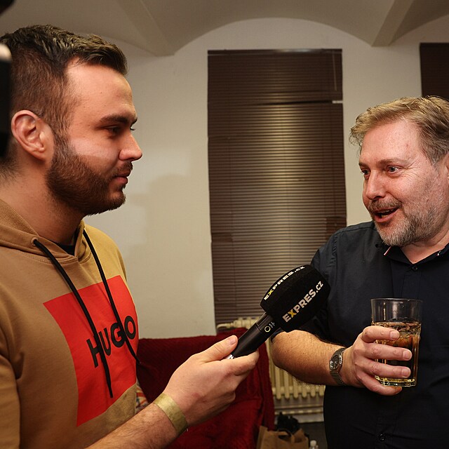 Roman Ondrek s redaktorem Expresu