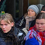 Klimatick aktivistka Greta Thunbergov obsadila ministerstvo energetiky.