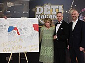 Libna Hlinková, Dominik Haek a Josef Beránek na premiée Dti Nagana