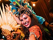 Veronika Lálová v roli tanenice na karnevalu v Riu