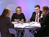Alena Schillerová a Zbynk Stanjura byli spolu s ekonomkou Evou Zamrazilovou...