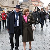 Inaugurace prezidenta na Hradě: Pavel Fischer s manželkou