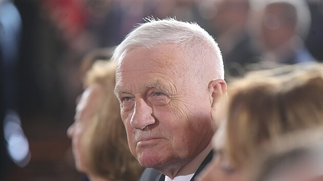 Václav Klaus b�hem inaugurace Petra Pavla