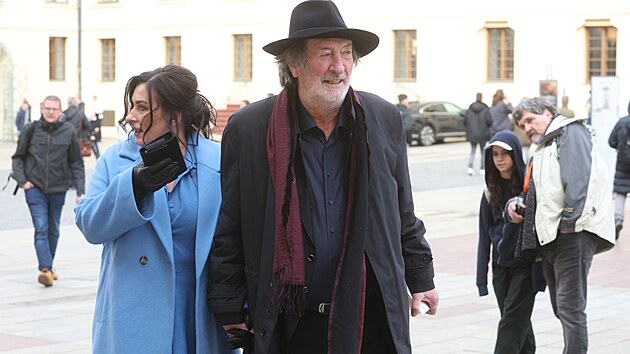 Inaugurace prezidenta Petra Pavla na Pra�ském  hrad�: Bolek Polívka s man�elkou...