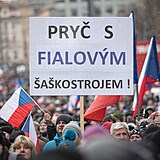 Demonstrace na Vclavskm nmst