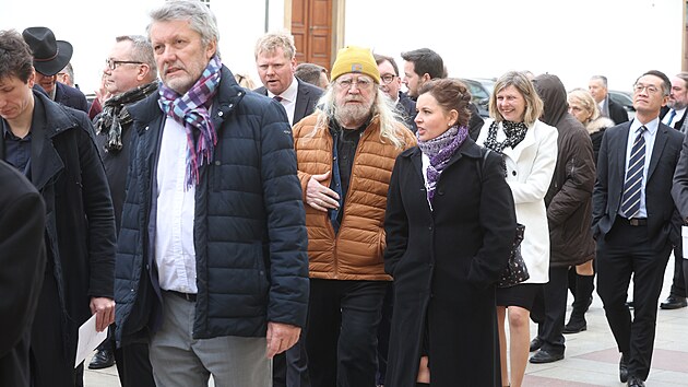 Inauguraci nevynechal ani hudebník Jaroslav Hutka.