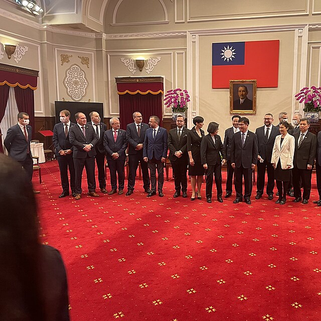 esk delegace se setkala s prezidentkou Tchajwanu. Jednm z len byl i f...