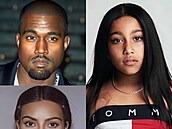 Kanye West, Kim Kardashian a North West