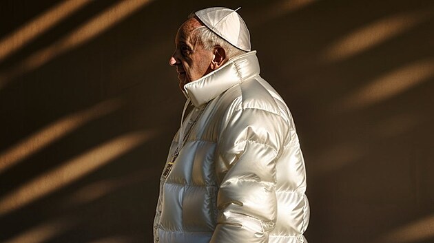 Fotka papeže vytvořená umělou inteligencí