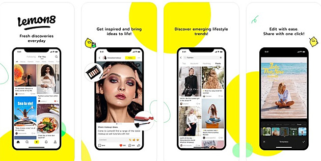 Aplikace Lemon8 si dala za cíl konkurovat Instagramu.