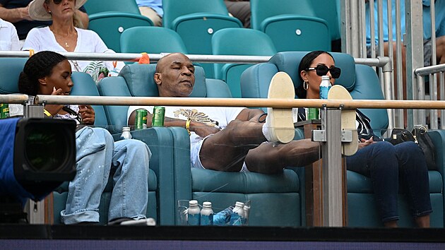 Mike Tyson sledoval výhru eské tenistky Petry Kvitové.