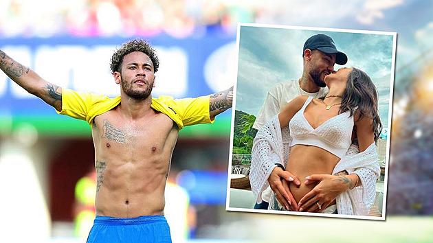 Brazilský fotbalista Neymar (31) a jeho pvabná snoubenka Bruna Bacardi (28)...