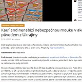 Zprva o tom, e Kaufland bude nabzet ukrajinskou mouku, se ukzala jako hoax.