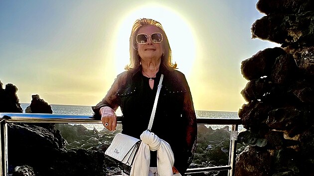 Maminka Richarda Chlada na Tenerife oslavila osmdest narozeniny.