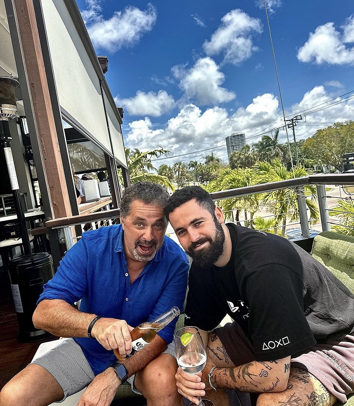 Martin Dejdar na Florid se synem Matjem