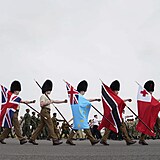 Vojci s vlajkami Commonwealthu