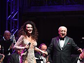 Sisa Sklovská byla jednou z hvzd narozeninového koncertu Felixe Slováka.