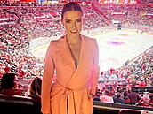 Dominika Braniová na zápase Floridy Panthers