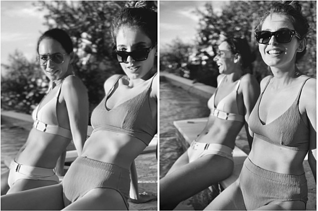 Sara Sandeva a Sandra Nováková nafotily sexy bazénovky.
