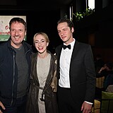 Michal Reitler, Elizaveta Maximov a Jan Nedbal na premie filmu O malch...