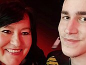 Karel A�enbrener s maminkou Ivanou.