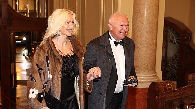 Martina Plézelová a Jaroslav Faltýnek na eském plese (2023)