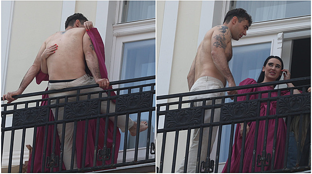 Besky s Adamem Vaculou se na balkon poádn odvázali.