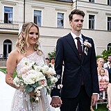 Markéta Vondroušová se loni provdala se Štěpána Šimka.