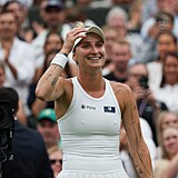 Markéta Vondroušová předvedla na Wimbledonu senzaci.