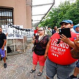 Romov v Krupce protestovali proti vld.