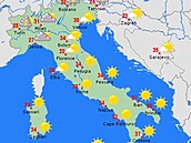 Jih Itálie se aktuáln teplotn vyrovná Egyptu.