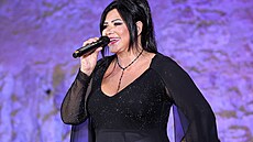 Ilona Csáková na akci Královny popu na Karl�tejn�