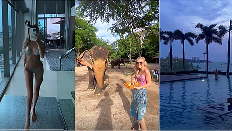 Kordula Stropnická objevuje krásy Thajska. Zkusila si dokonce i krmení slon.
