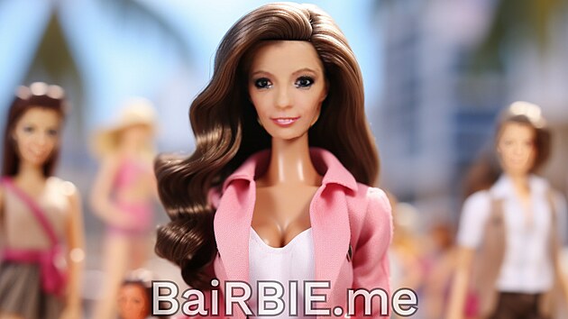 Shopaholic Adel jako panenka Barbie