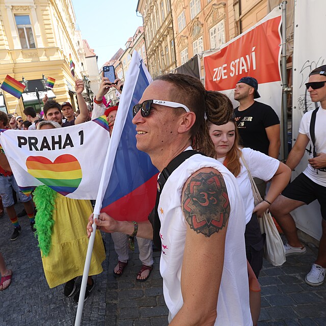 Prague Pride 2023: Prvodu se zastnil i Ivan Barto.