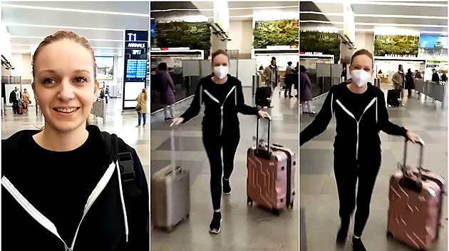 Tereza Hlková Expresu ukázala video, jak ji na letiti vítá její tatínek.