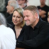 Kateřina Jacques se svým manželem Martinem Bursíkem.