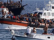 Situace na Lampeduse je mimoádn chaotická.