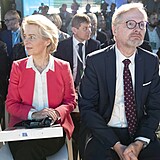 Ursula von der Leyenová a Petr Fiala na jednání o „zelené volbě“.