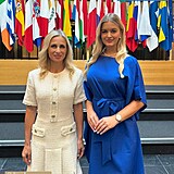 Sarah Horkov s europoslankyn Ditou Charanzovou