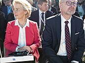 Ursula von der Leyenová a Petr Fiala na jednání o zelené volb.