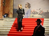 Hana Vagnerová dorazila do Lucerny sice pozdji, ale po projekci se zdrela...