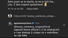 Agáta Hanychová si znovu nebrala servítky. 