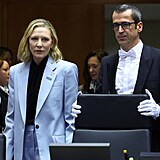 Cate Blanchett na půdě Evropského parlamentu.