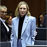 Australská herečka Cate Blanchett na půdě Evropského parlamentu předvedla...
